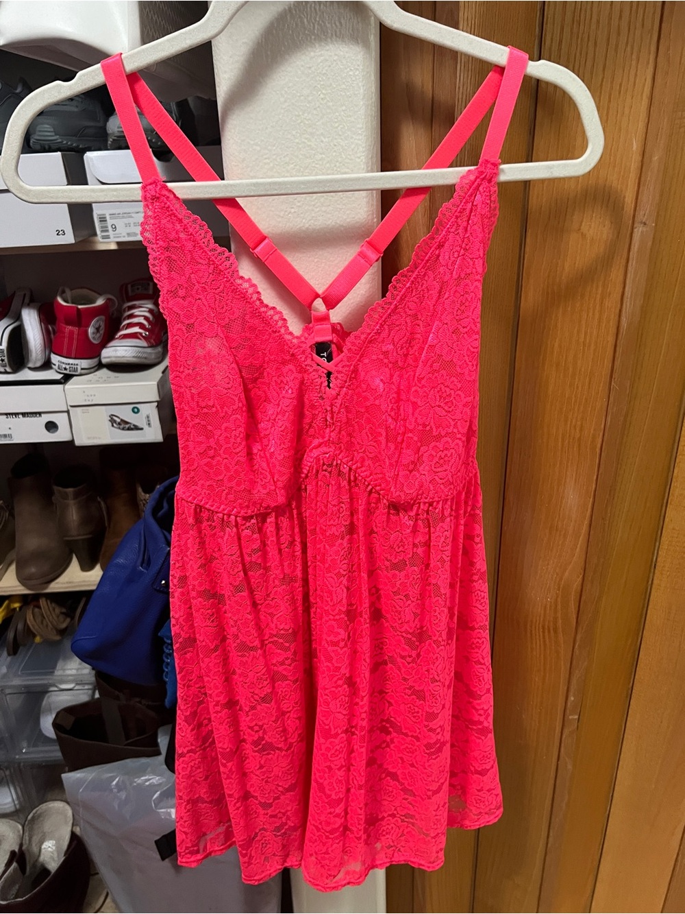 Torrid Women's Pink Lace Chemise Nightdress